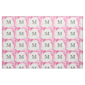 Abstract roze rondzendmonogram stof (Fat Quarter)
