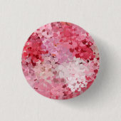 Abstract Roze Rood Paars Wit Matig Kleurrijk Ronde Button 3,2 Cm (Voorkant)