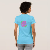 Abstract Roze Rose Art om te Draag T-shirt (Achterkant volledig)