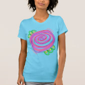 Abstract Roze Rose Art om te Draag T-shirt (Voorkant)