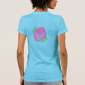 Abstract Roze Rose Art om te Draag T-shirt (Achterkant)