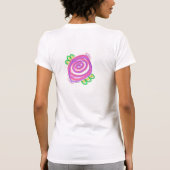 Abstract Roze Rose Art om te Draag T-shirt (Achterkant)