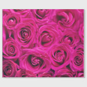 Abstract Roze Roses Garden Elegant Floral Cadeaupapier (Vlak)