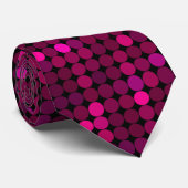 Abstract Roze Sequin patroon Stropdas (Opgerold)
