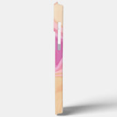 Abstract Roze Streep Modern Telefoon Girly Case-Mate iPhone Case (Achterkant / Links)