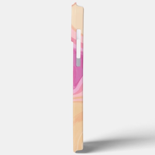 Abstract Roze Streep Modern Telefoon Girly Case-Mate iPhone Case (Achterkant / Links)