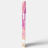 Abstract Roze Streep Modern Telefoon Girly Case-Mate iPhone Case (Achterkant / Rechts)