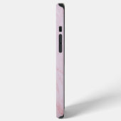 Abstract Roze Textuur Marmer iPhone Hoesje (Linkerkant)