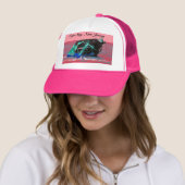 Abstract roze trucker pet (In situ)