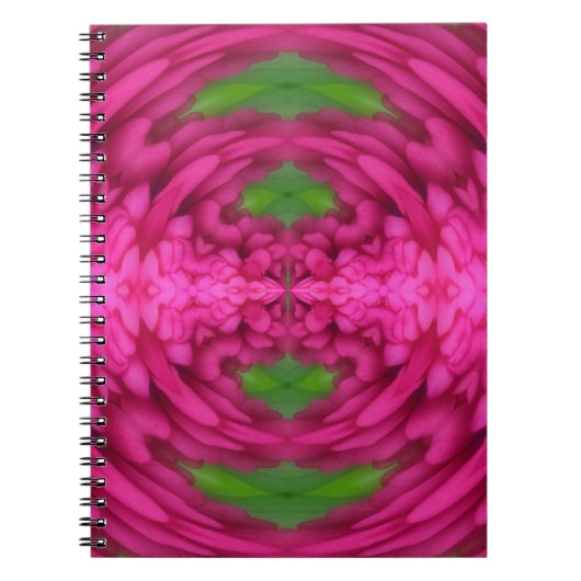 Abstract roze ventilatorbenzine Notitieboek (Voorkant)