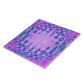 Abstract Roze Wavige Tie-Dye Wolken Tegeltje (Zijkant)
