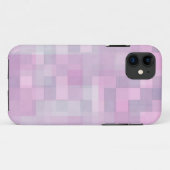 Abstract roze wit grijs mozaïekpatroon Case-Mate iPhone case (Achterkant (horizontaal))