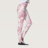Abstract Roze Wit Leggings (Rechts)