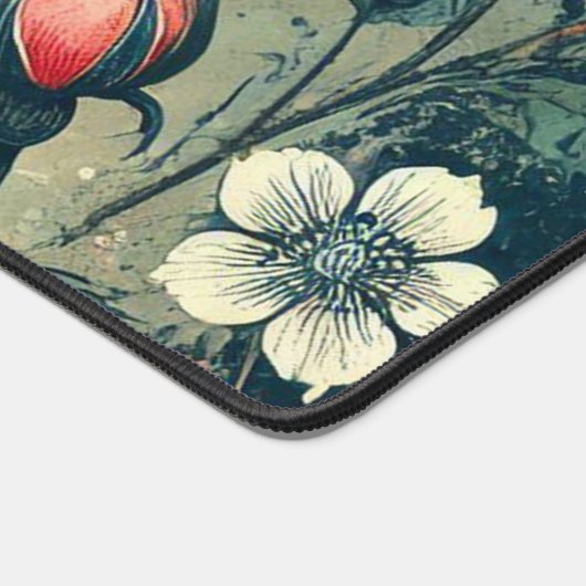 Abstract rozen bloem bloei ontwerp Patroon Bureaumat (Hoek)