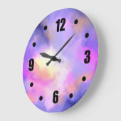 Abstract ruimteontwerp in Paarse roze en geel Grote Klok (Hoek)