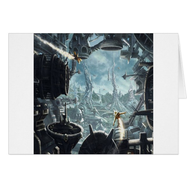 Abstract ruimtestation (Voorkant Horizontaal)