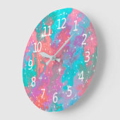 Abstract ruimtevaartuig | Wandklok (Hoek)