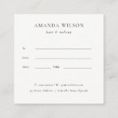 Abstract Rust Oranje leef- en olievloeistoestel Vierkante Visitekaartje (Achterkant)