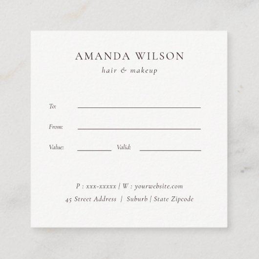 Abstract Rust Oranje leef- en olievloeistoestel Vierkante Visitekaartje (Achterkant)