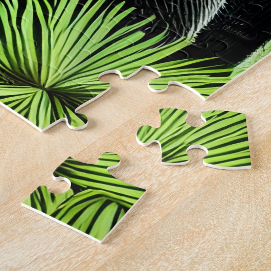 Abstract Rustic Wilderness Black Beer Legpuzzel (Zijkant)