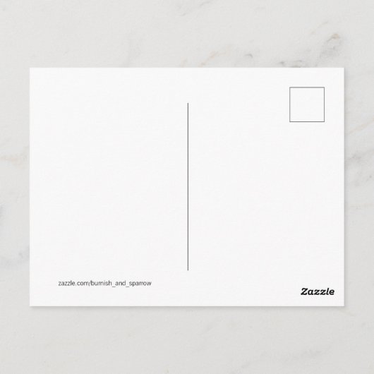 Abstract Sage en Cream Birch Trees schilderen Briefkaart (Achterkant)