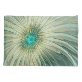 Abstract Sage Green Fantasy Flower Fractal Art Kussensloop (Achterkant)