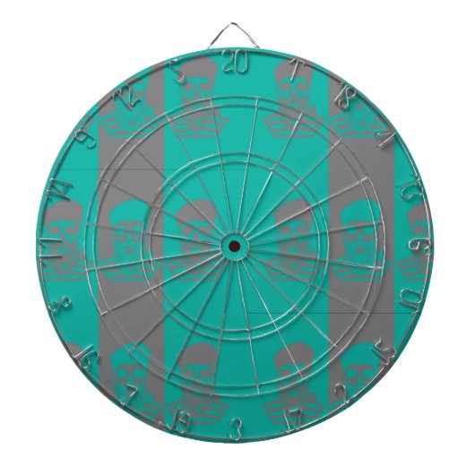 Abstract Sailor Skull Metal Cage Dartboard Dartbord (Voorkant)