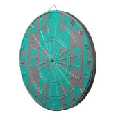 Abstract Sailor Skull Metal Cage Dartboard Dartbord (Voorkant Rechts)