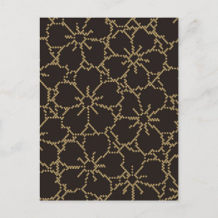 Abstract Sakura Japans Floral Kimono Briefkaart