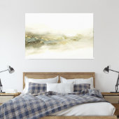 Abstract Salie Goud Landschap Modern Minimalistisc Canvas Afdruk (Insitu (Slaapkamer))