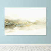 Abstract Salie Goud Landschap Modern Minimalistisc Canvas Afdruk (Insitu (Houten vloer))