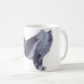 Abstract Samoyed silhouet Koffiemok (Voorkant rechts)