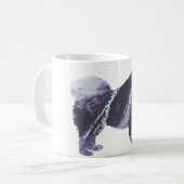 Abstract Samoyed silhouet Koffiemok (Voorkant links)