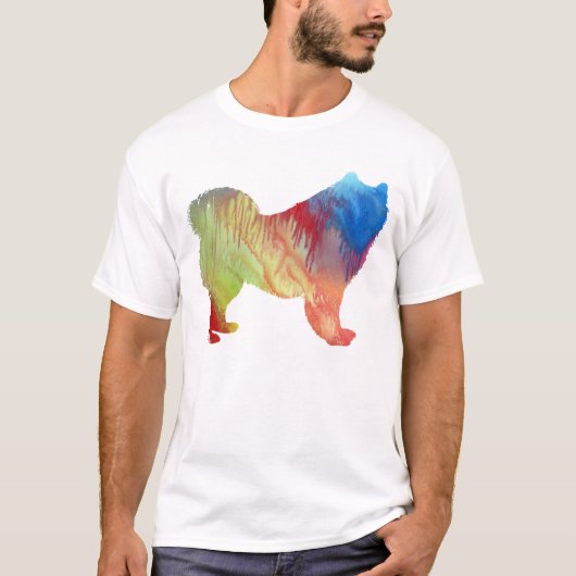 Abstract Samoyed silhouet T-shirt (Voorkant)