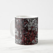 Abstract samphire-ontwerp koffiemok (Voorkant links)
