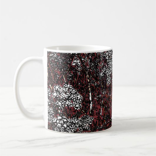 Abstract samphire-ontwerp koffiemok (Links)