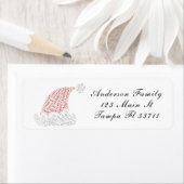 Abstract Santa's Pet Retouradreslabels Etiket (Insitu)