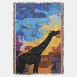 Abstract Savanne Dromen Impressionistische Worpdek Deken