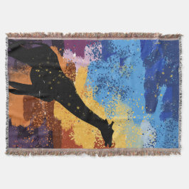 Abstract Savanne Dromen Impressionistische Worpdek Deken