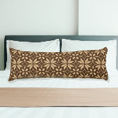 Abstract Scandinavisch geometrisch bloemenpatroon Lichaamskussen