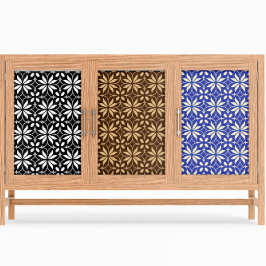 Abstract Scandinavisch geometrisch bloemenpatroon Tissuepapier