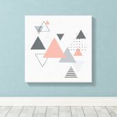 Abstract Scandinavisch geometrisch ontwerp Canvas Afdruk (Insitu (Houten vloer))