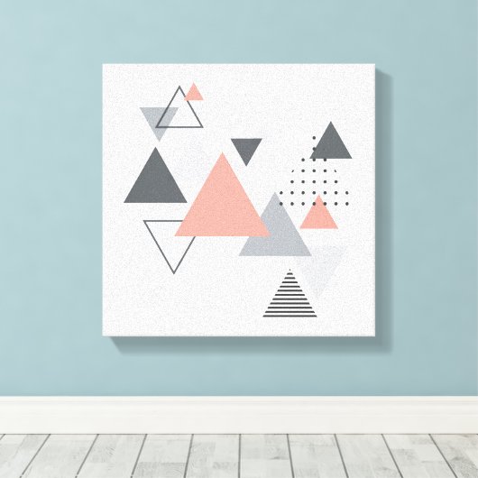 Abstract Scandinavisch geometrisch ontwerp Canvas Afdruk (Insitu (Houten vloer))