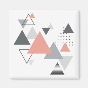 Abstract Scandinavisch geometrisch ontwerp Magneet