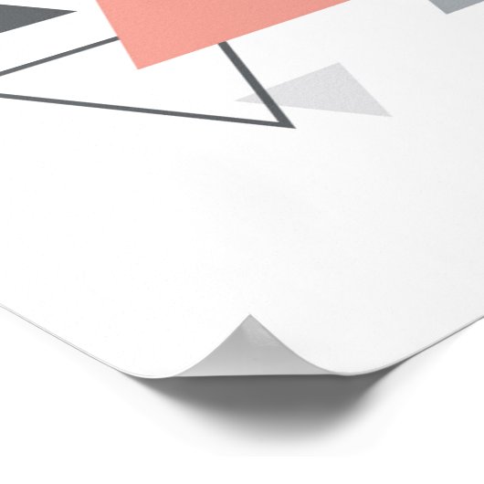 Abstract Scandinavisch geometrisch ontwerp Poster (Hoek)