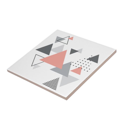 Abstract Scandinavisch geometrisch ontwerp Tegeltje (Zijkant)