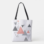 Abstract Scandinavisch geometrisch ontwerp Tote Bag (Achterkant)