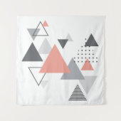 Abstract Scandinavisch geometrisch ontwerp Wandkleed (Voorkant)