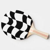 Abstract schaakbord Ping Pong Paddle Tafeltennisbatje (Zijkant)