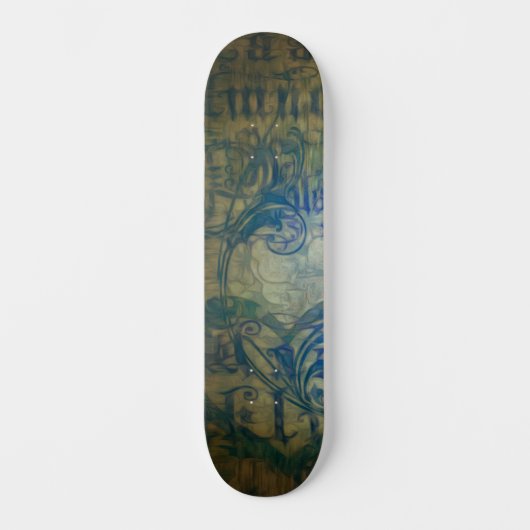 Abstract scharnierschaar persoonlijk skateboard (Voorkant)